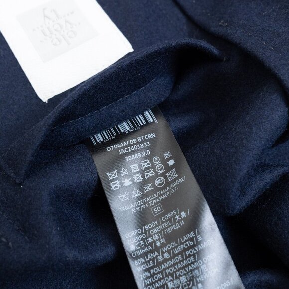 ELEVENTY Sports Jacket Navy Wool Coat Elbow Patch Two Button Blazer US 40 EU 50 - Picture 13 of 15